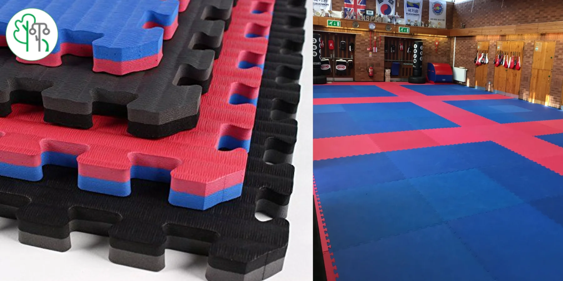 انواع کفپوش تاتامی در رنگ های متنوع مناسب فضای ورزشی