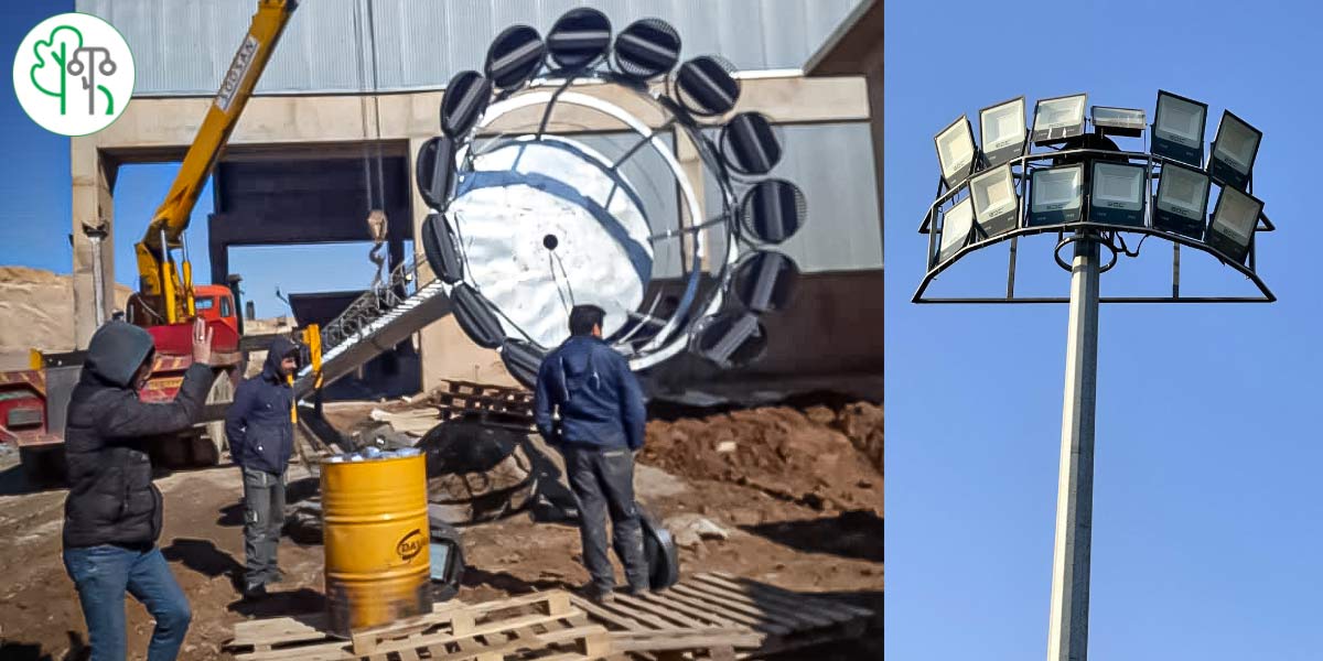 تعریف و ساختار برج نوری ۹ متری