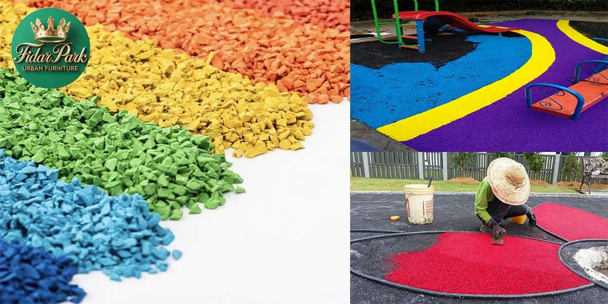 ساخت کفپوش گرانولی درجاریز با گرانول های بازیافتی