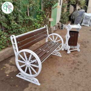 نیمکت چوبی و فلزی کد 1001