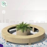 نیمکت دور درختی ب بدون چوب