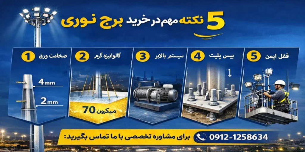 5 نکته مهم برای خرید برج نوری